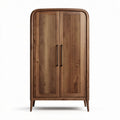 Armoire en bois de chêne avec portes à lamelles dimensions 180 x 100 x 50cm